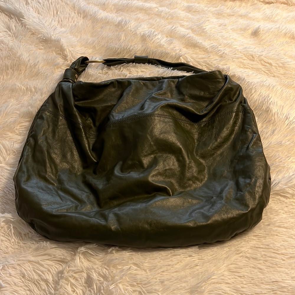 HOBO dark hunter green large slouchy hobo shoulder bag